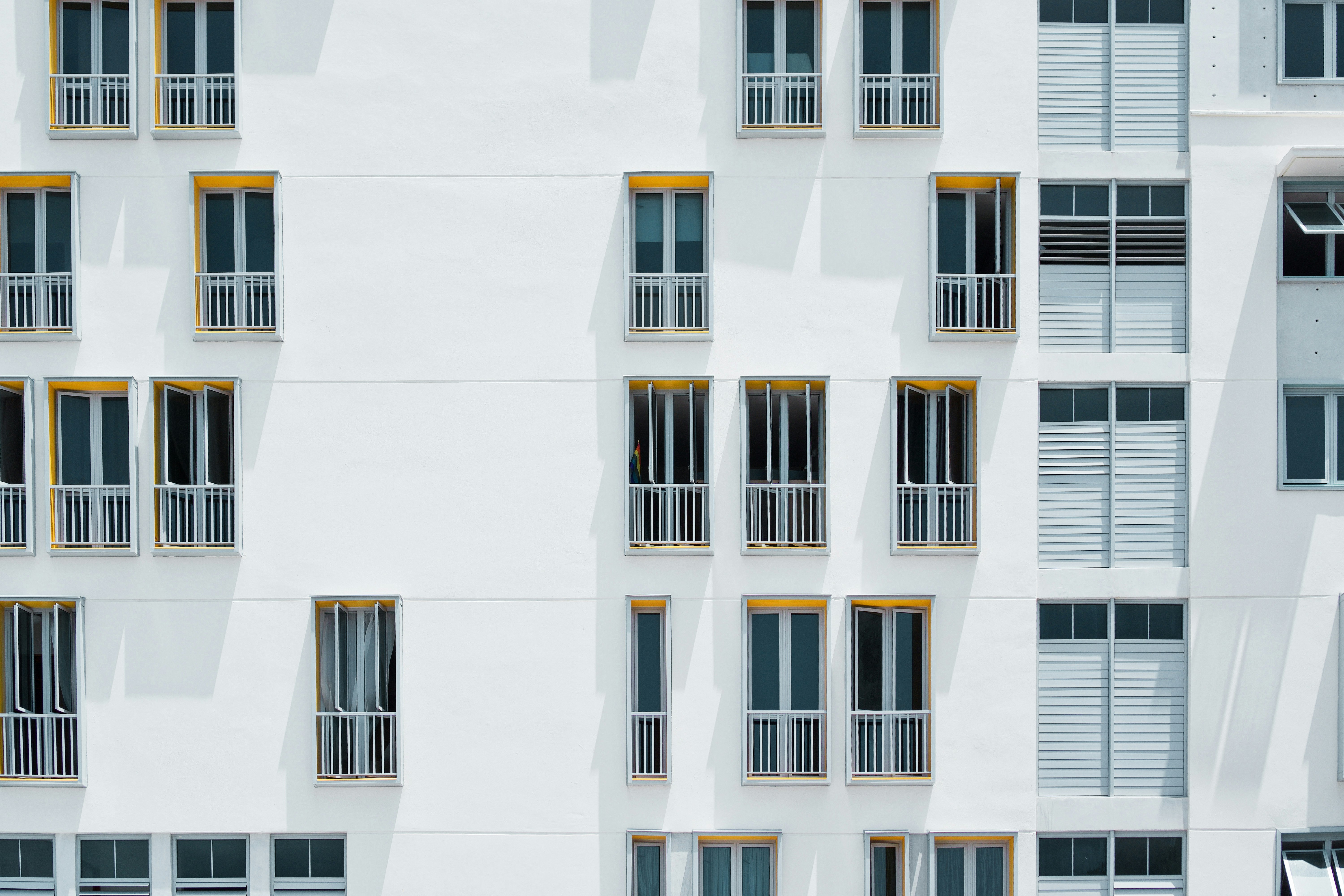 photo of white concrete building